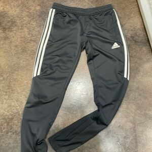 Like new grey adidas track pants. Small